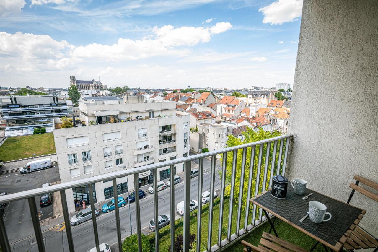 Le Septieme - Vue Cathedrale - Saint Remi Reims Exterior foto